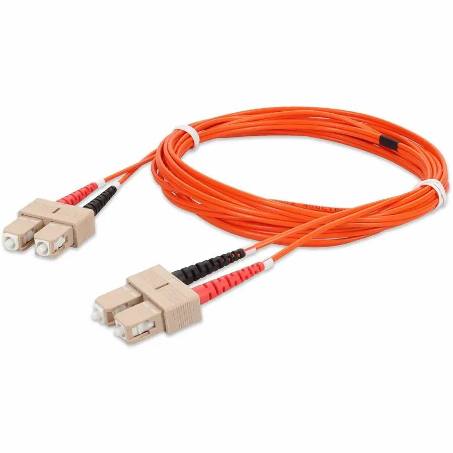 AddOn 3m SC to SC Orange OM2 Duplex Fiber Optic Patch Cable – Riser Rated, Multi-Mode, 50/125 by AddOn