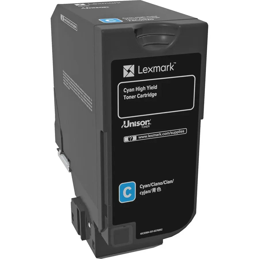 Xerox Corporation 74C0H20 Cyan Toner Cartridge for Lexmark CS725de & CS725dte Printers