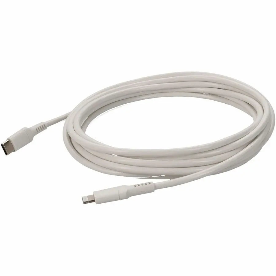 AddOn 5-Pack of 1m USB 3.1 (C) Male to Lightning Male White Cables for Apple Devices