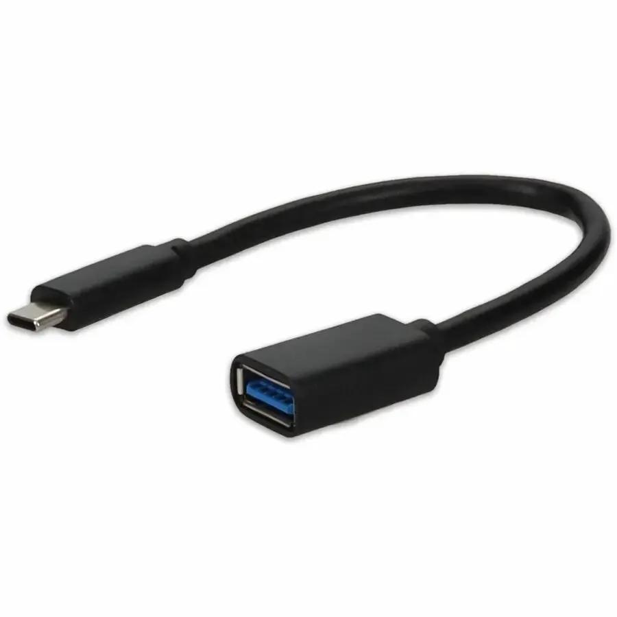 AddOn 5-Pack USB 3.1 (C) Male to USB 3.0 (A) Female Adapter Cables, Black by ADDON