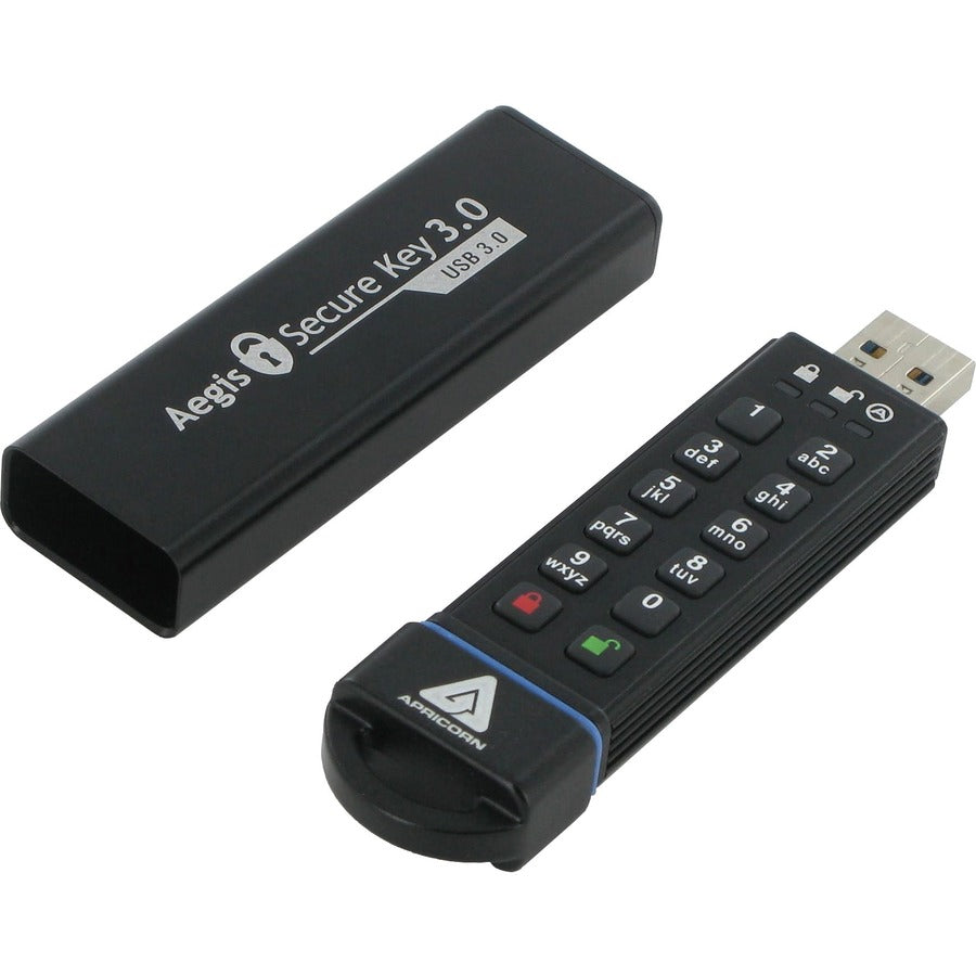 Apricorn Aegis Secure Key 3.0 USB 3.0 Flash Drive with 480GB Capacity and Military-Grade Security