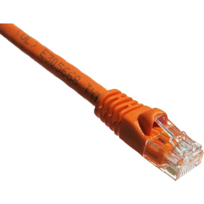 Axiom 25FT CAT6A Ethernet Patch Cable with Molded Boot - Orange