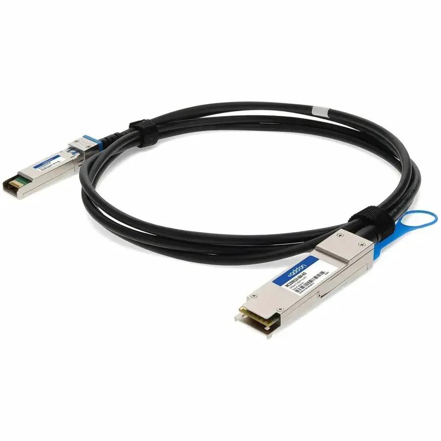 AddOn 4M Mellanox MC2309124-004 Compatible 10GBase-CU QSFP+ to SFP+ Passive Copper Direct Attach Cable by ADDON