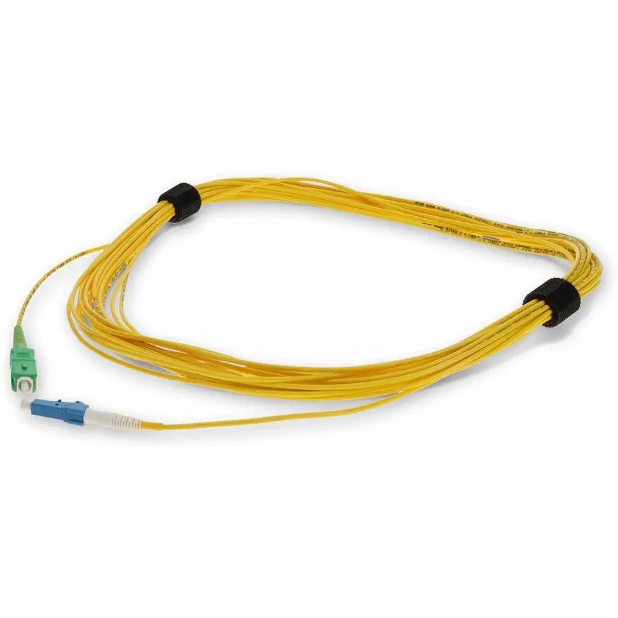 AddOn 2M SC Male to LC Male Simplex Fiber Optic Riser Cable - OS2 Single-Mode, Yellow by ADDON