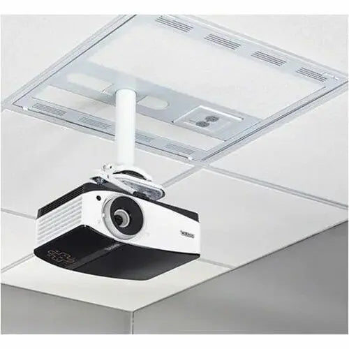 Chief CMS492CP2 2' x 2' Plenum Rated Ceiling Storage Box with Column Drop and Surge Protection in White