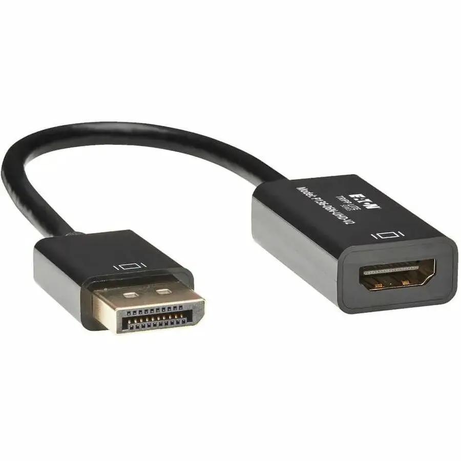 Eaton Tripp Lite Series DisplayPort to HDMI 4K Active Adapter Video Converter, DP Ver 1.2, HDCP, 4K 30Hz (M/F), 6-inch by Eaton Corporation