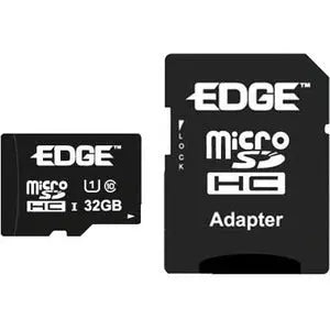 Edge Memory 32GB Class 10 UHS-I microSDHC Card with SD Adapter