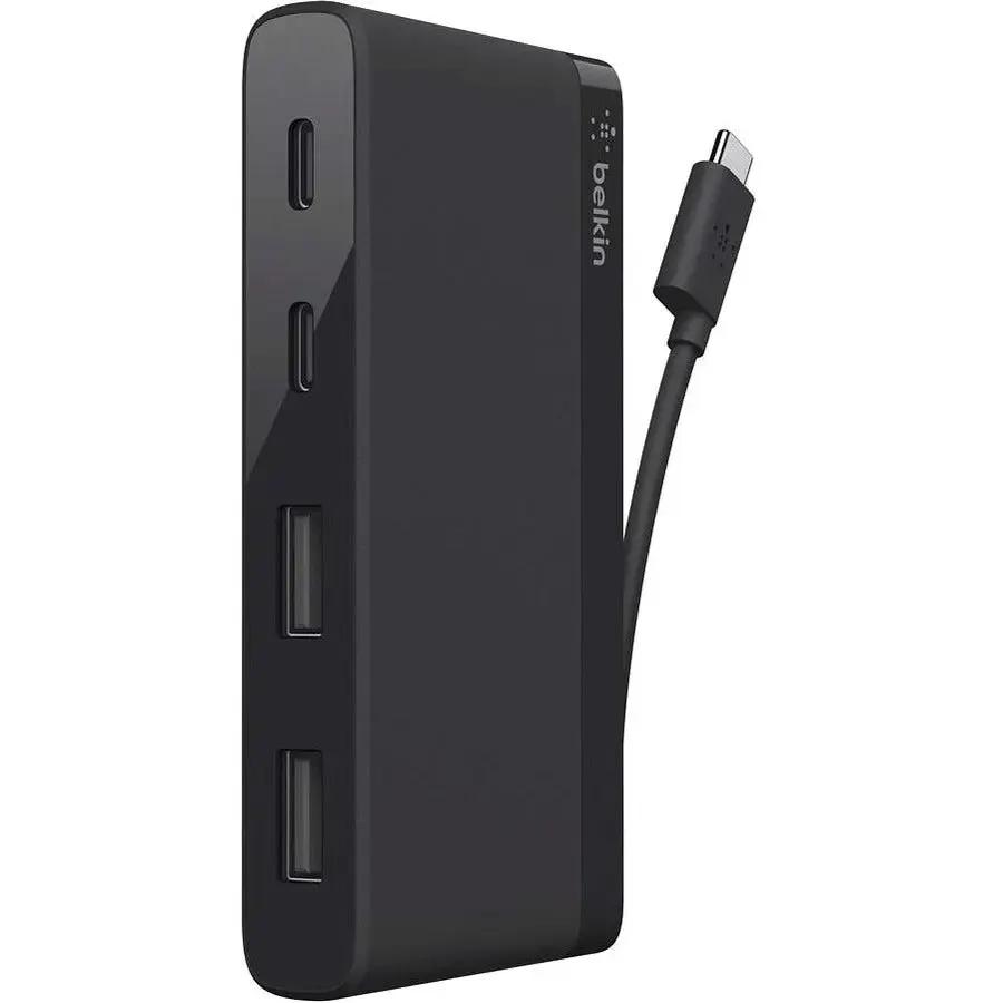 Belkin USB-C 4-Port Mini Hub (F4U090BTBLK) – Compact USB Expansion for Laptops and Devices by Belkin International, Inc