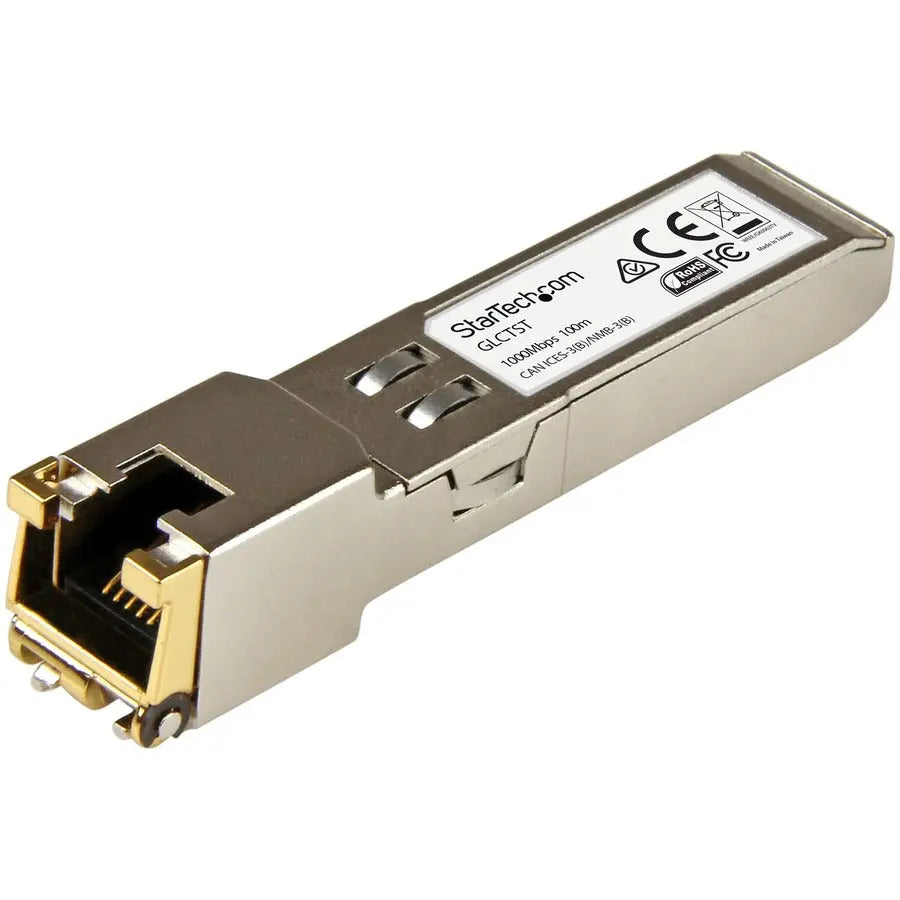 StarTech.com Cisco GLC-T Compatible SFP Transceiver Module - 1000BASE-T Gigabit Ethernet over Copper
