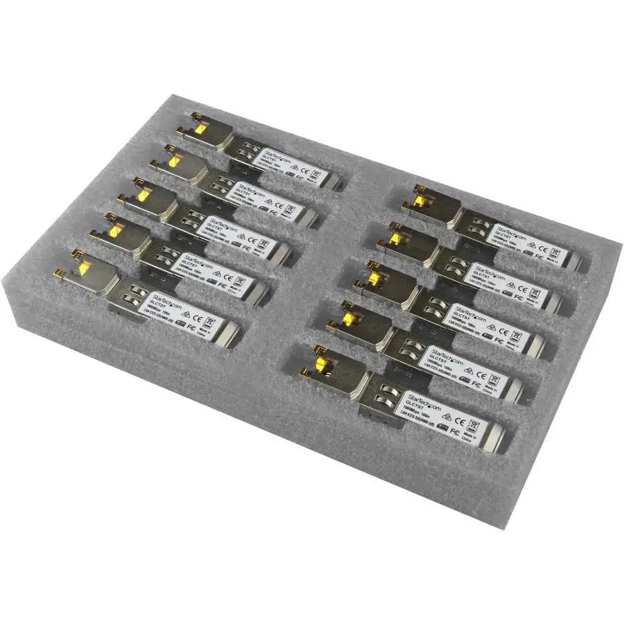 StarTech.com Cisco GLC-T Compatible SFP Module 10 Pack - 1000BASE-T Gigabit Ethernet Transceivers for High-Speed Copper Networks by STARTECH.COM