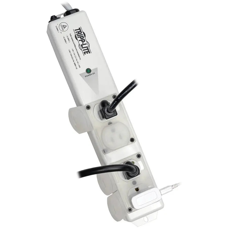 Eaton Tripp Lite Series PS-406-HGULTRA Medical-Grade Power Strip with 4 Hospital-Grade Outlets and Locking Safety Covers