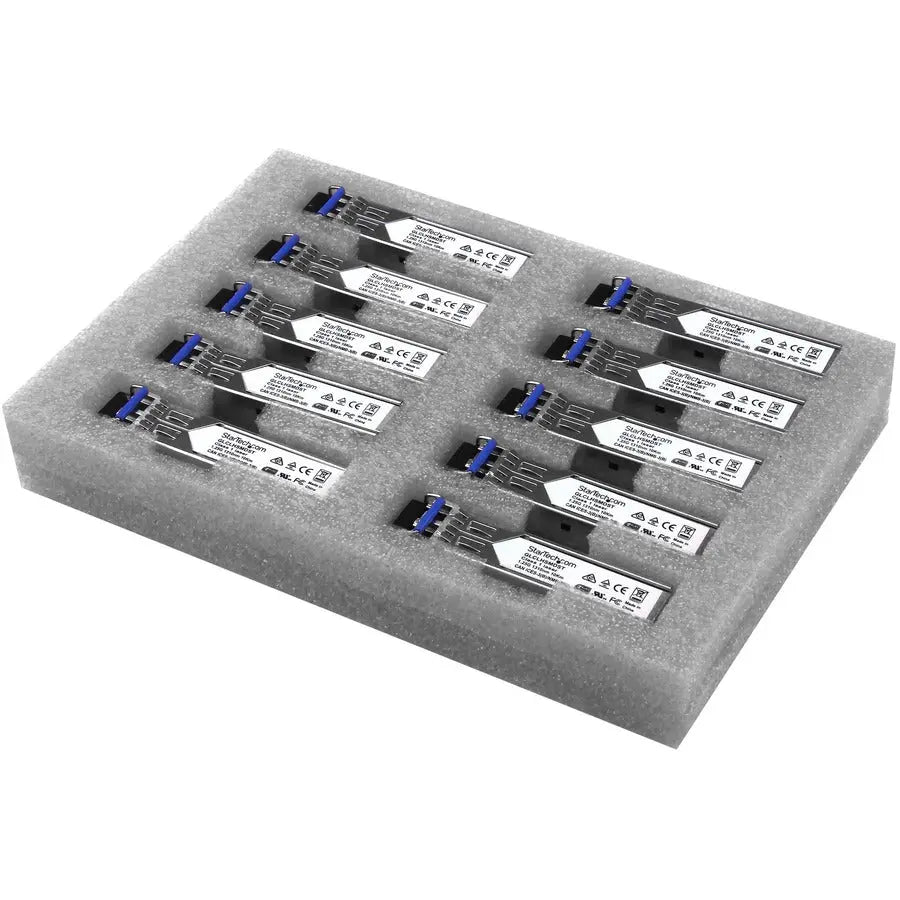 StarTech.com Cisco GLC-LH-SMD Compatible SFP Module 10 Pack - 1000BASE-LX/LH Gigabit Ethernet Fiber Transceiver