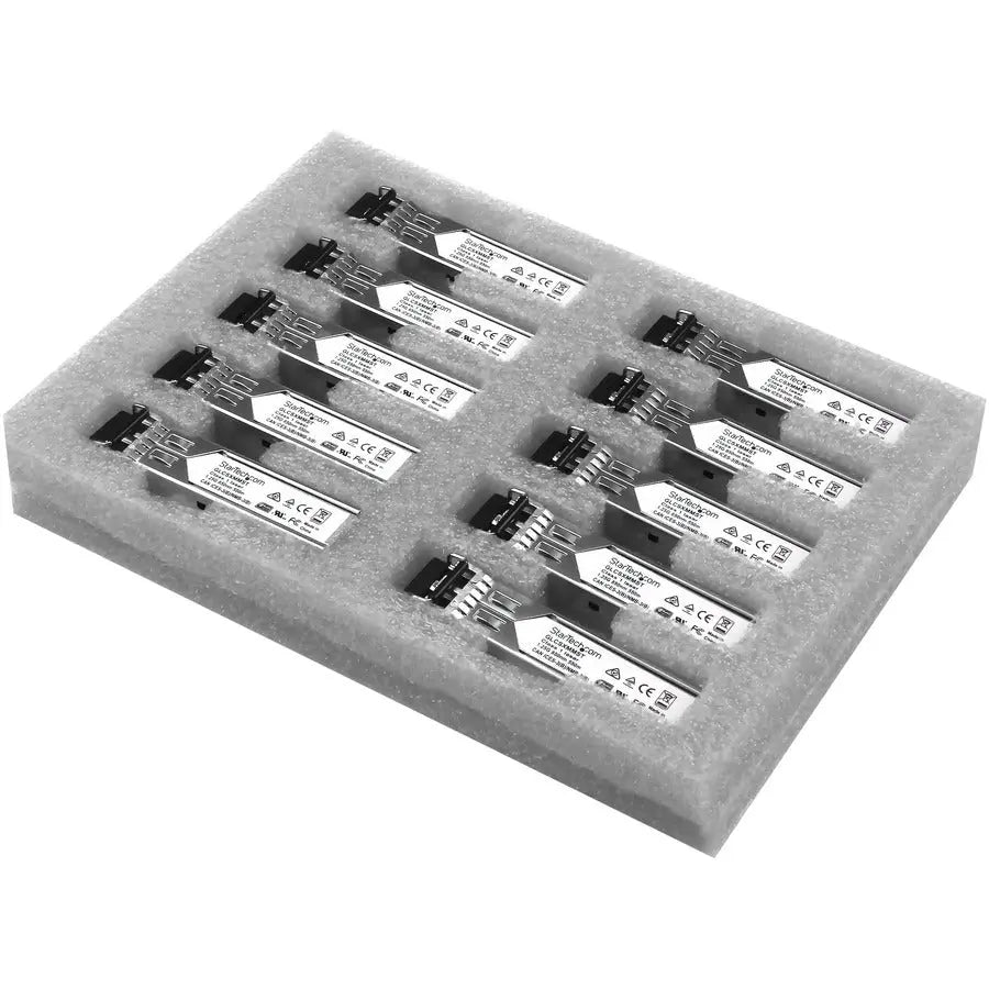 StarTech Cisco GLC-SX-MM Compatible SFP Module 10 Pack - 1000Base-SX Multimode Fiber Gigabit Ethernet Transceiver
