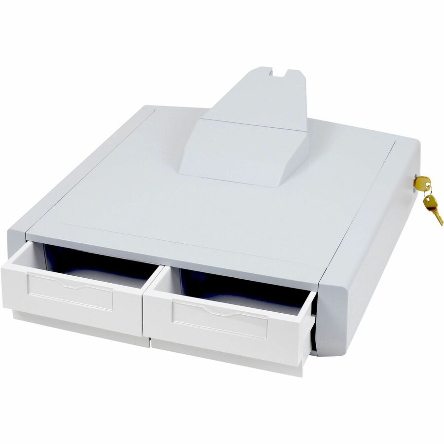 Ergotron SV Primary Storage Drawer, Double - Adjustable Locking Drawer for StyleView Carts