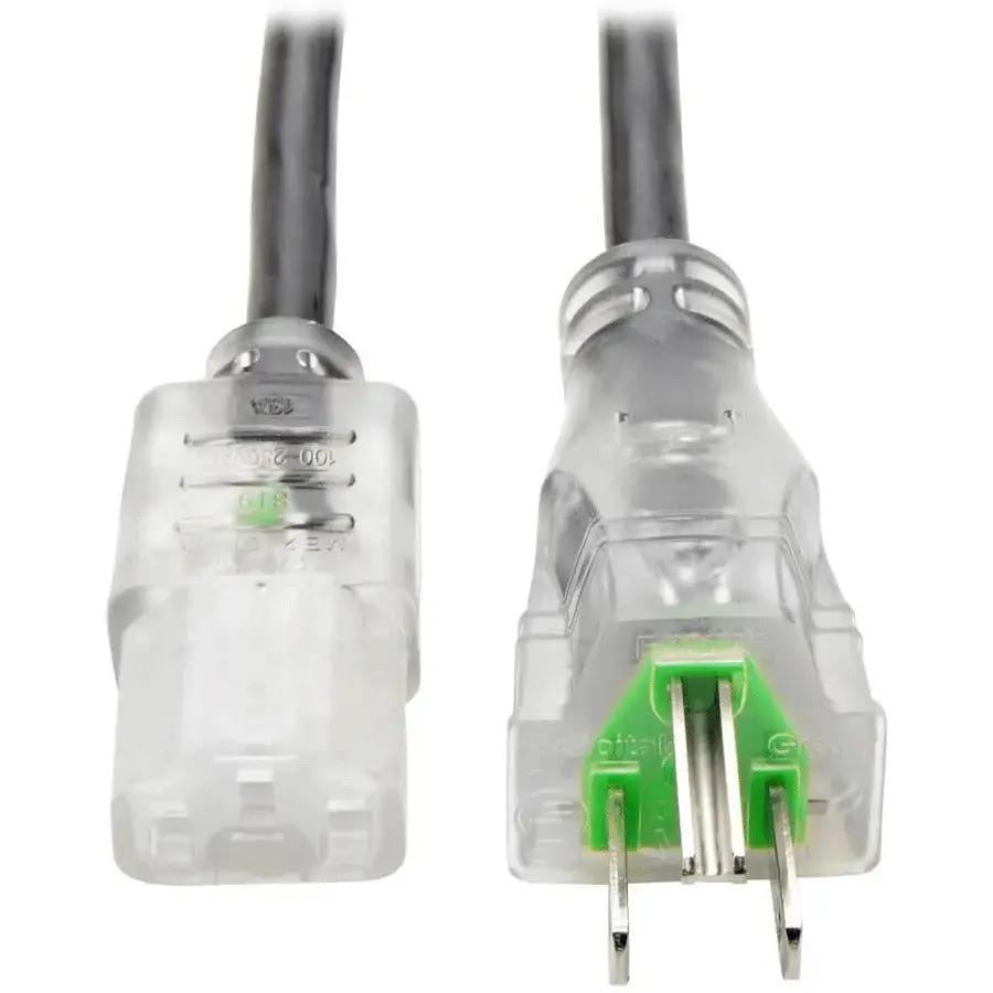 Eaton Tripp Lite Series Hospital-Grade Power Cord, NEMA 5-15P to C13, 10 ft, 125V, 13A by Eaton Corporation