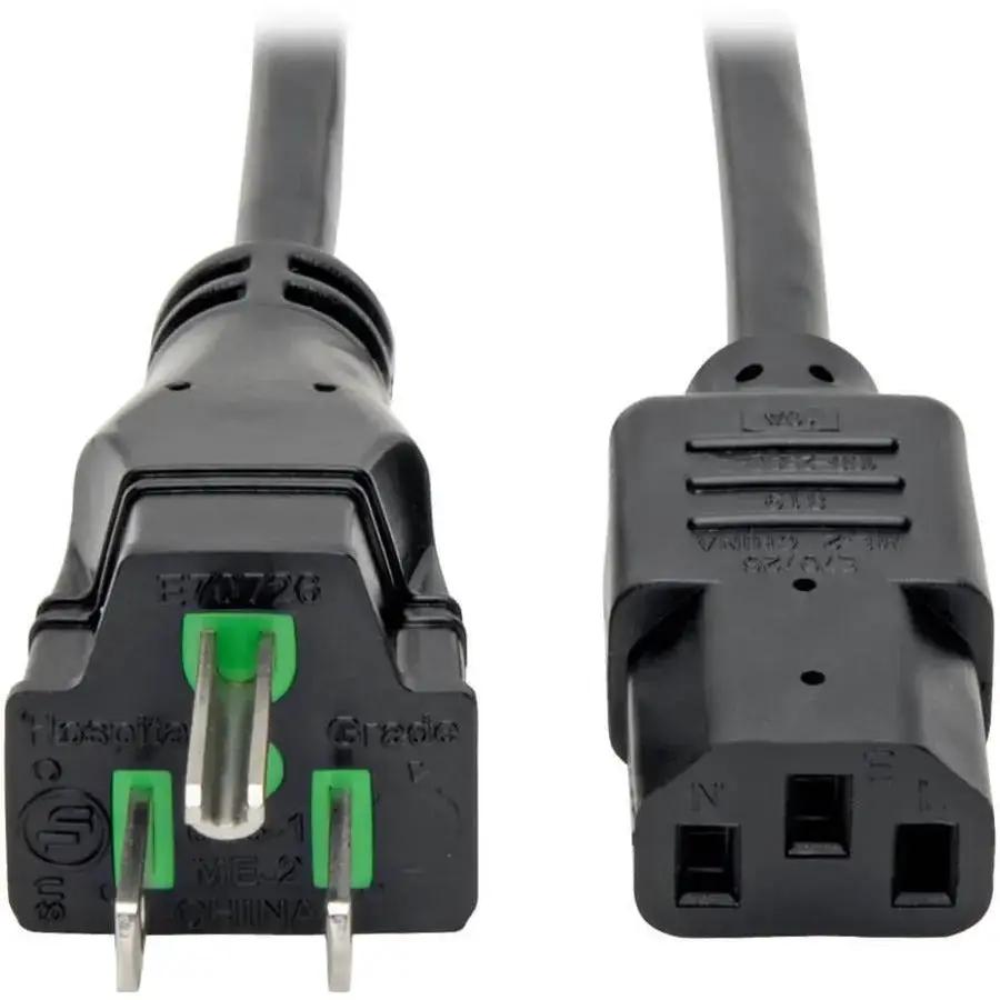Eaton Tripp Lite P006-015-HG10 Hospital-Grade Power Cord, NEMA 5-15P to C13, 15 ft, 125V/10A by Eaton Corporation