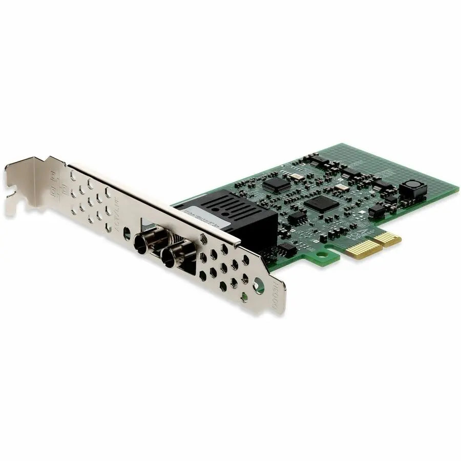 AddOn 100Mbs Single Open ST Port 2km MMF PCIe x1 Network Interface Card