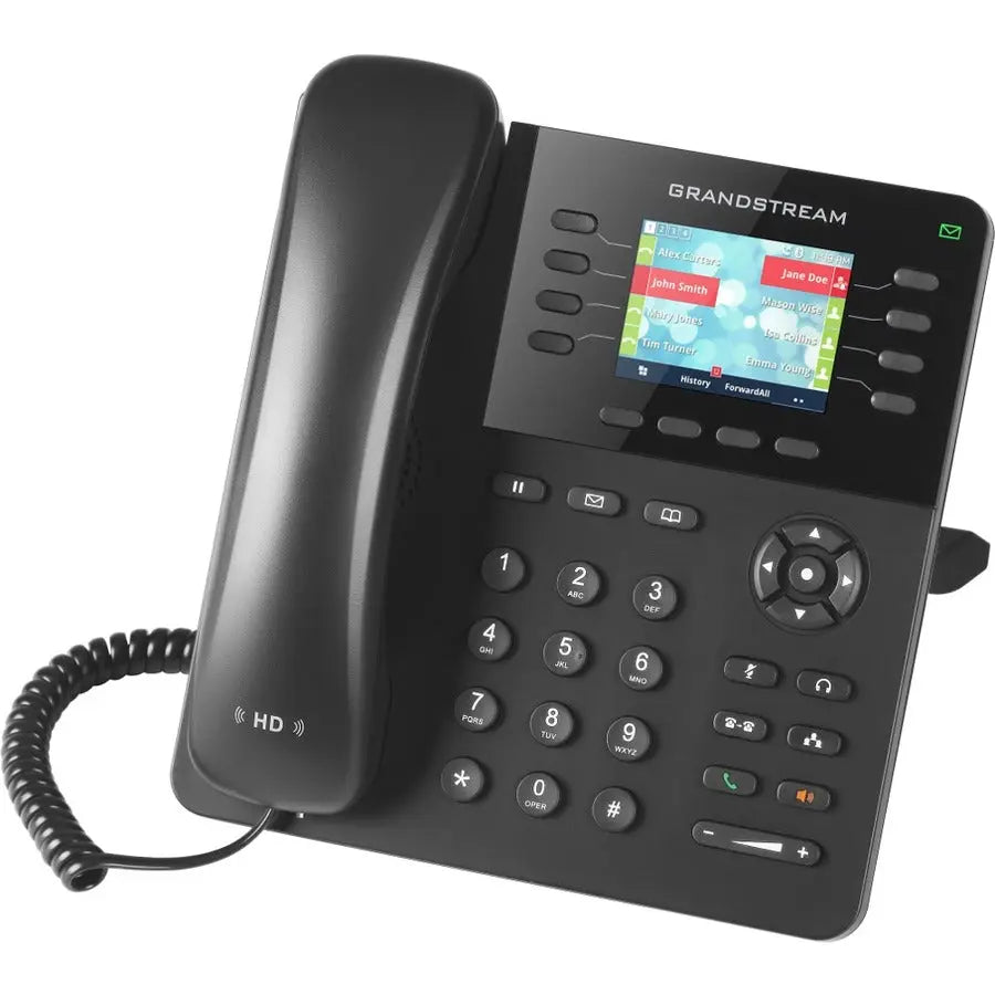 Grandstream GXP2135 IP Phone – 8 Lines, Bluetooth, HD Audio, Wall Mountable, Black