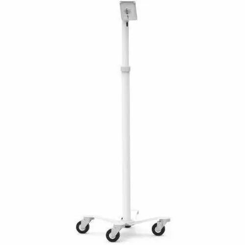 Compulocks Rise Freedom Exposed Rolling Kiosk – Adjustable VESA POS Terminal Stand in White
