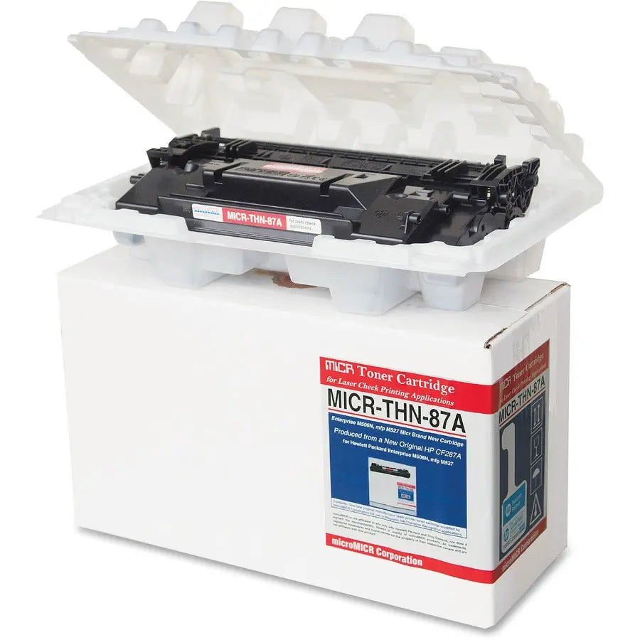 microMICR MICR Toner Cartridge for HP Enterprise M506N and MFP M527 - Magnetic Security Ink, Part Number MICR-THN-87A