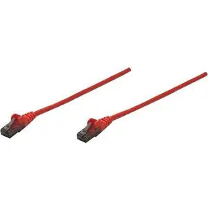 Intellinet Network Solutions Cat6 UTP Network Patch Cable, 0.5 ft, Red