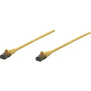 Intellinet Cat6 UTP Network Patch Cable, 0.5 ft, Yellow - Reliable Ethernet Connection