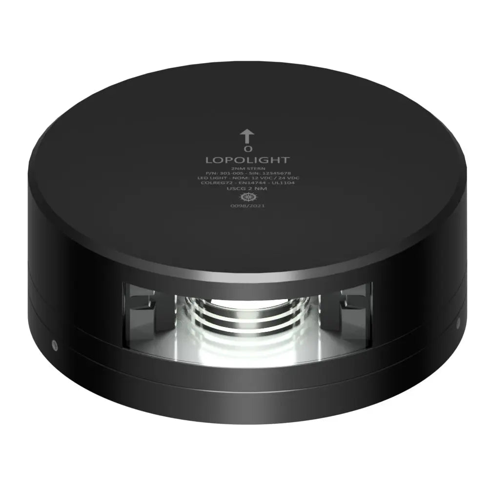 Lopolight Stern Light 2NM with Black Housing and FB Base