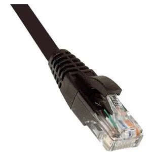 Weltron Cat.6 Patch Network Cable - 10 ft, Black, RJ-45 Male Connectors