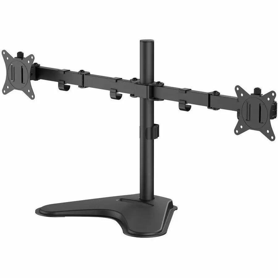 SIIG Articulated Freestanding Dual Monitor Desk Stand - Supports 13 to 27 Inch Monitors with Adjustable Arms and Cable Management