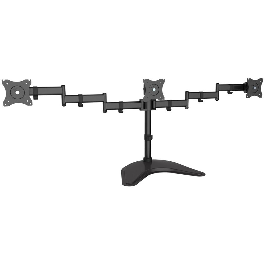 SIIG Articulated Freestanding Triple Monitor Desk Stand - Fits 13 to 27 Inch Monitors