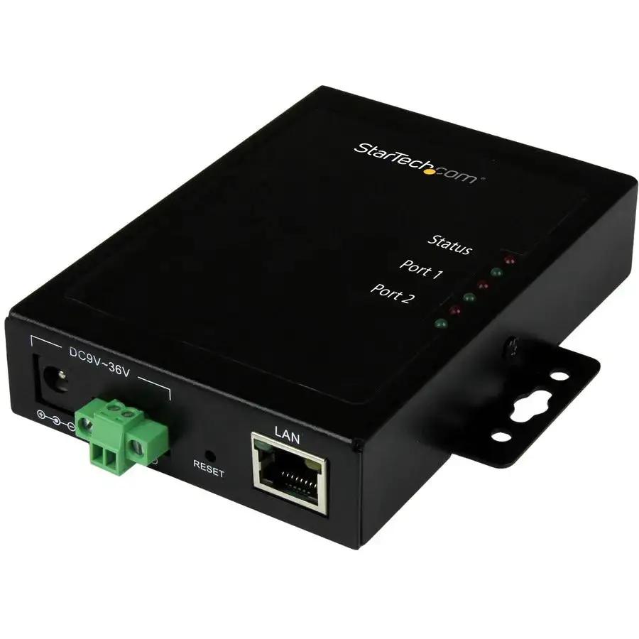 StarTech.com NETRS2322P 2-Port Serial-to-IP Ethernet Device Server - RS232, Metal, Wall Mountable by StarTech.com