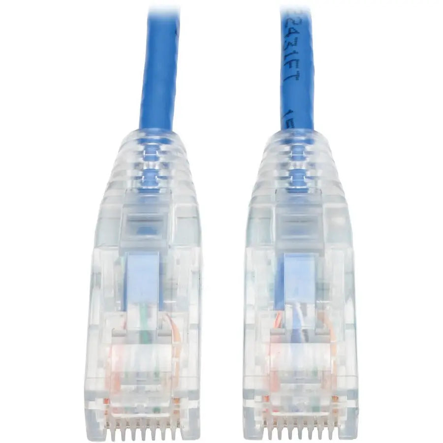 Eaton Tripp Lite Series Cat6 Gigabit Snagless Slim UTP Ethernet Cable, 6 ft, Blue