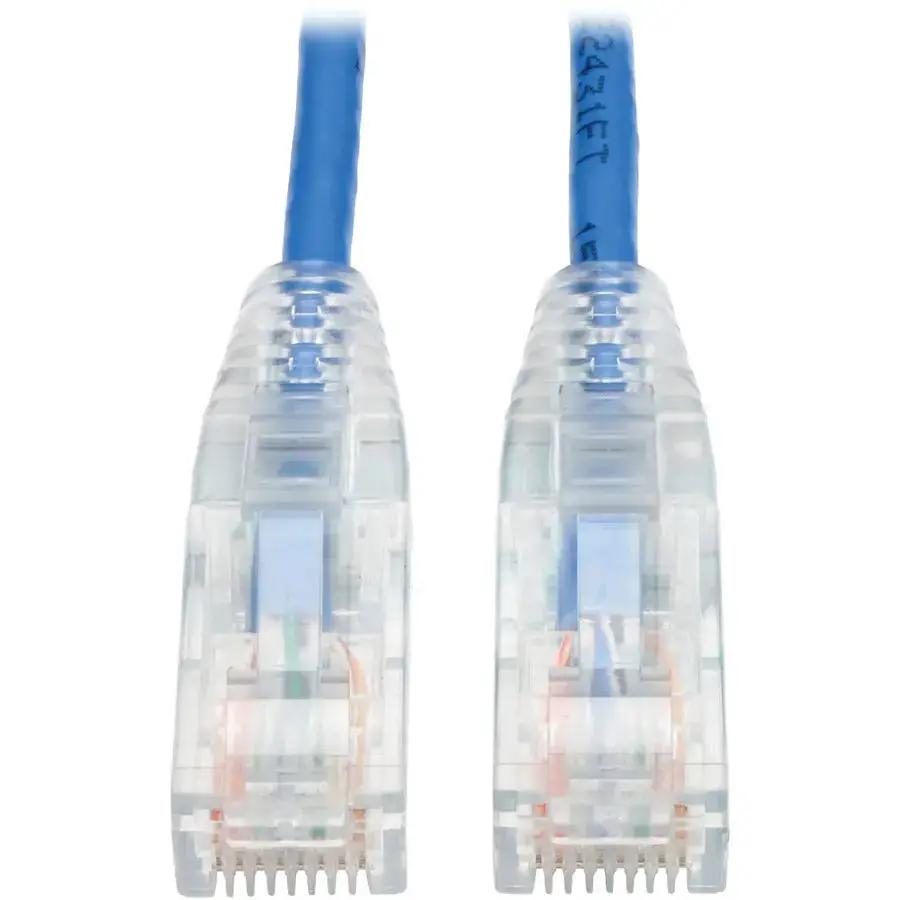 Eaton Tripp Lite Series Cat6 Gigabit Snagless Slim UTP Ethernet Cable, 6 ft, Blue by Eaton Corporation