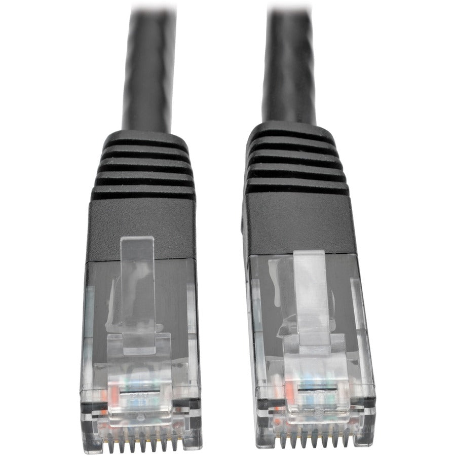 Eaton Tripp Lite N200-005-BK Cat6 Gigabit Molded Ethernet Patch Cable, RJ45 Male to Male, Black, 5 ft