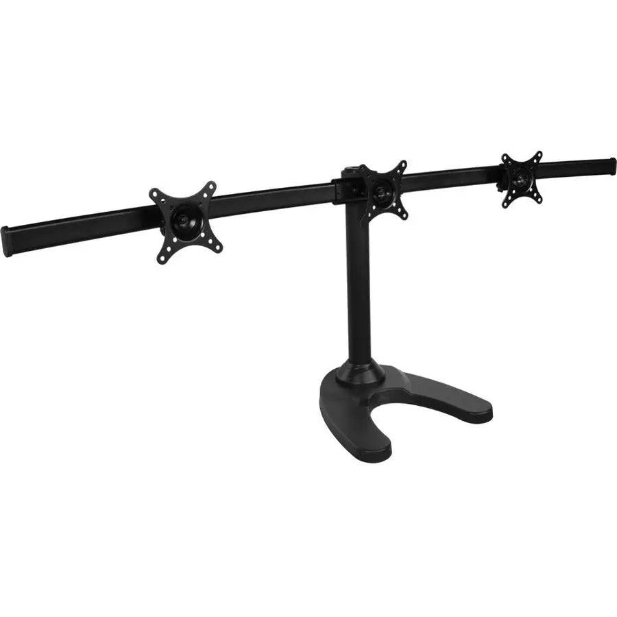 SIIG Triple Monitor Desk Stand for 13 to 27-Inch Displays - Adjustable Steel Mount with Cable Management