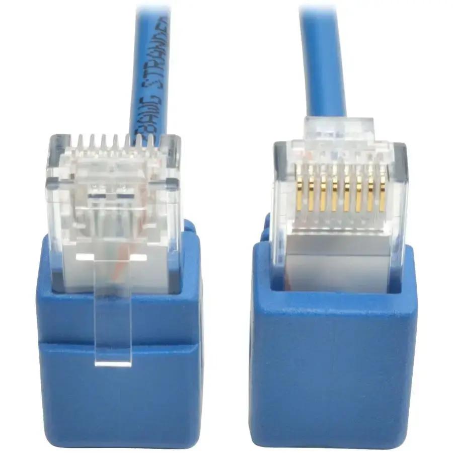 Eaton Tripp Lite Series N201-SR1-BL Cat6 Gigabit Snagless Molded Slim UTP Patch Cable - 1 ft. Blue by Eaton Corporation