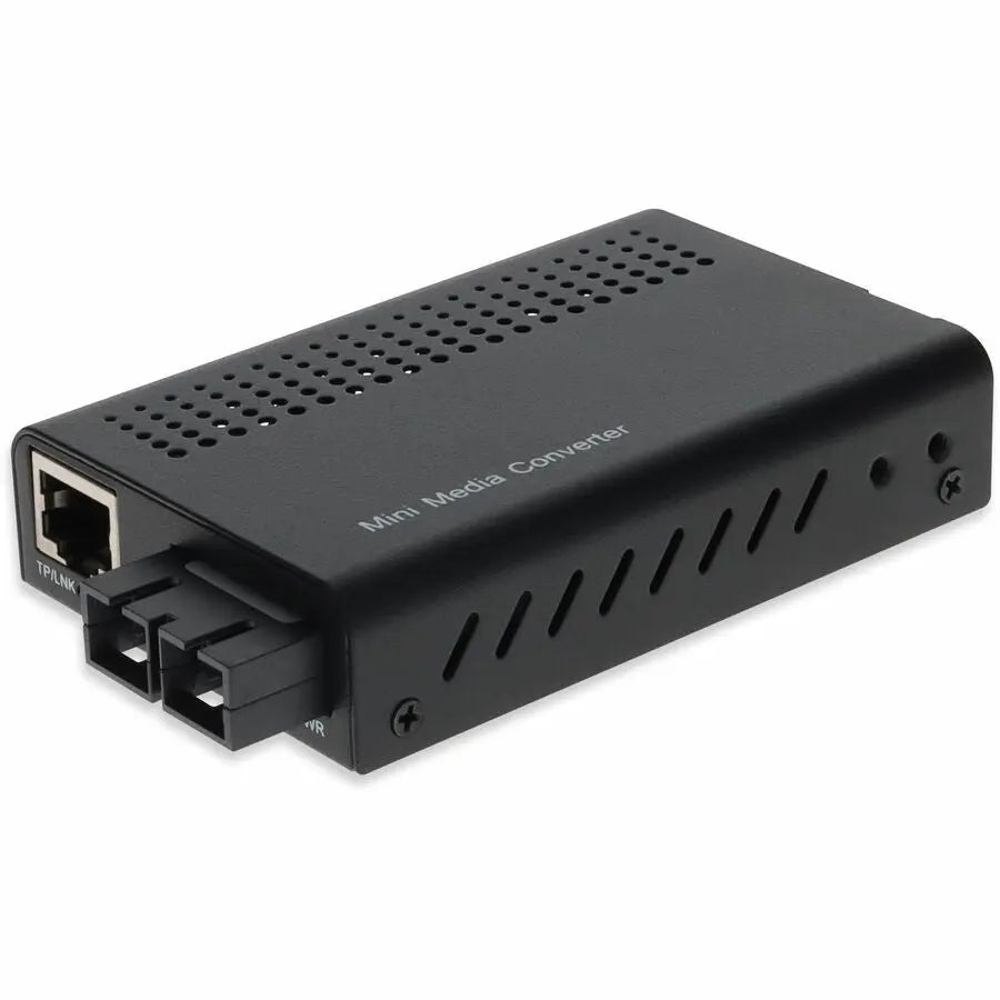 AddOn 10/100/1000Base-TX (RJ-45) to 1000Base-FX SC Mini Media Converter, 2 km Multi-Mode Fiber