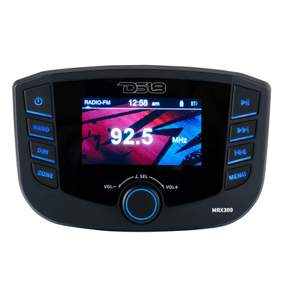 DS18 MRX300 Marine Headunit with TFT Screen, Bluetooth, and 3 Zones