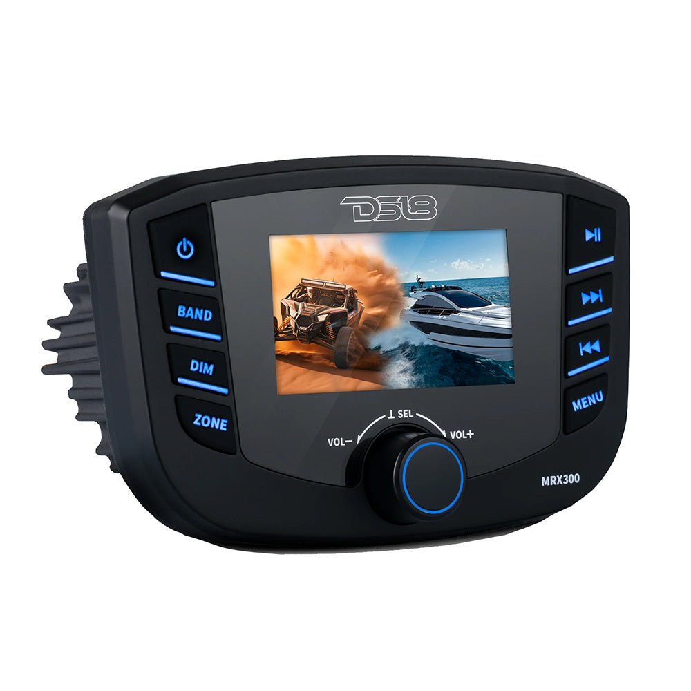DS18 MRX300 Marine Headunit with TFT Screen, Bluetooth, and 3 Zones