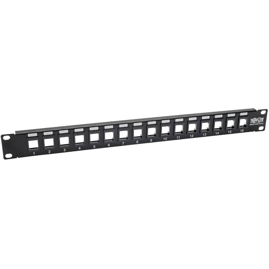 Eaton Tripp Lite Series N062-016-KJ 16-Port 1U Rack-Mount Blank Keystone/Multimedia Patch Panel by EATON TRIPP LITE SERIES CONNECTIVIT