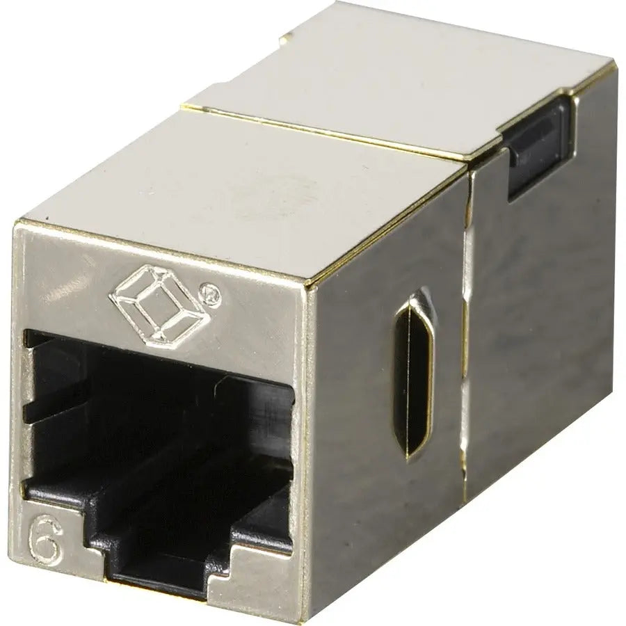Black Box FM608 Cat 6 Shielded Straight-Pin Coupler - Metal for Network Extension