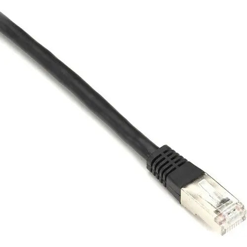 Black Box EVNSL0172BK-0003 CAT5e 100-MHz Shielded Patch Cable, 3 ft, F/UTP, Slim Molded Boot, Black