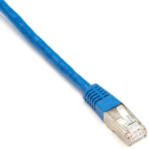 Black Box SlimLine CAT6 S/FTP Shielded Patch Cable, 250 MHz, Blue, 15 ft, EVNSL0272BL-0015