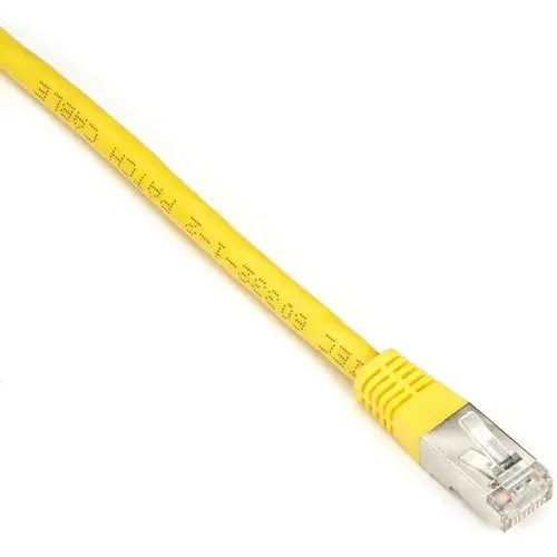 Black Box Corporation CAT6 250-MHz S/FTP Patch Cable - 2FT, Yellow, Slim Molded Boot