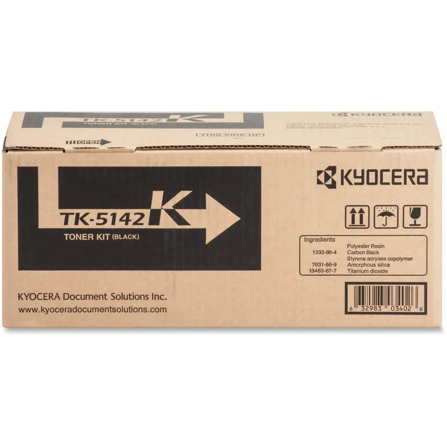 Kyocera TK-5142K Original Toner Cartridge for Ecosys P6130cdn, M6030cdn, and M6530cdn