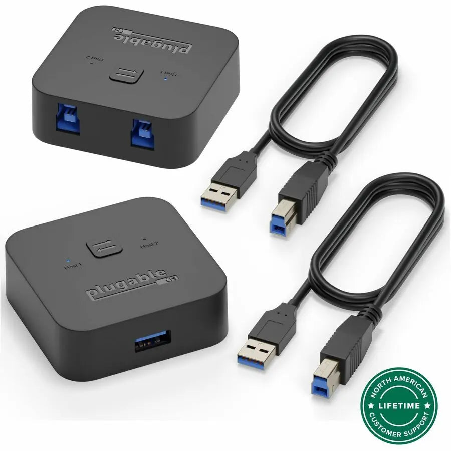Plugable USB3-Switch2 USB 3.0 Sharing Switch for Dual Computer Access