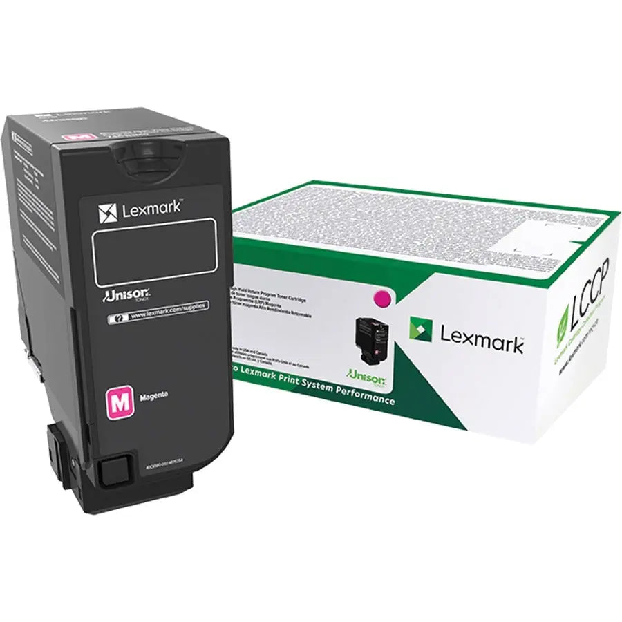 Lexmark Unison Original High Yield Magenta Toner Cartridge (Part #74C0HMG) for CS725de and CS725dte