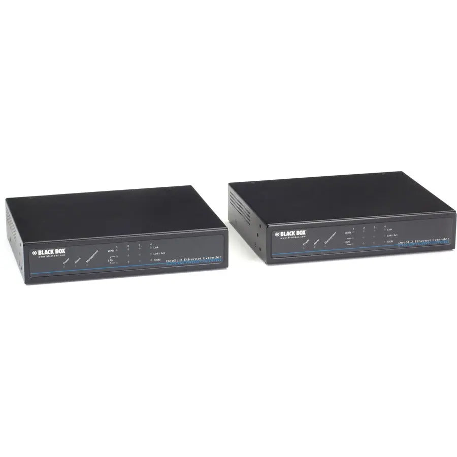 Black Box Managed Ethernet Extender Kit - 4-Port 4-Wire Network Extension Solution