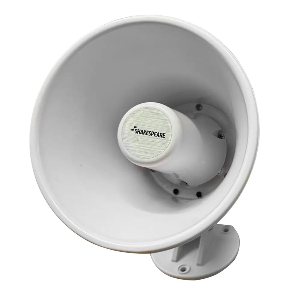 Shakespeare HS-5A 15W 4-Ohm 5-Inch Marine Loud Hailer Speaker with Bracket and Talkback in White