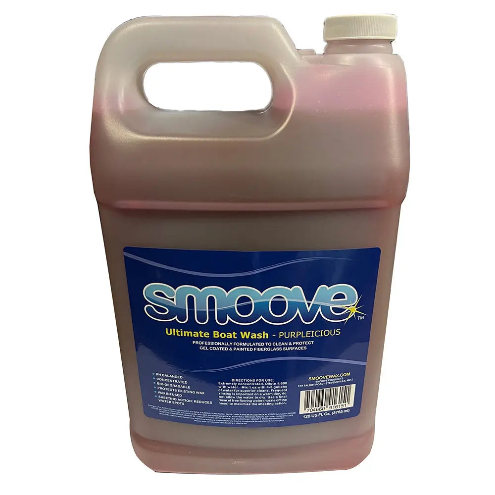 Smoove Purplelicious Ultimate Boat Wash - Gallon for Marine & Watercraft Cleaning